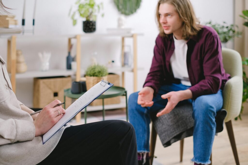 Person being interviewed for camp counselor job.